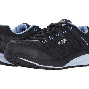 KEEN Womens Vista SAFETY Blue&Black Composite Toe 8.5 New W/Box $150 Retail